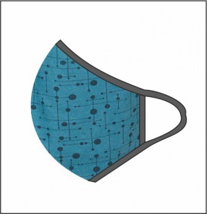 MASCARETA ADULT cian-grey